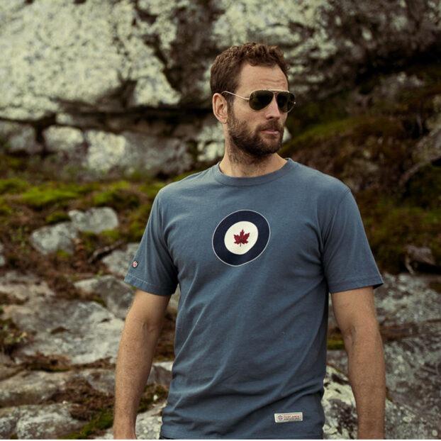 RCAF T-shirt, Washed Blue