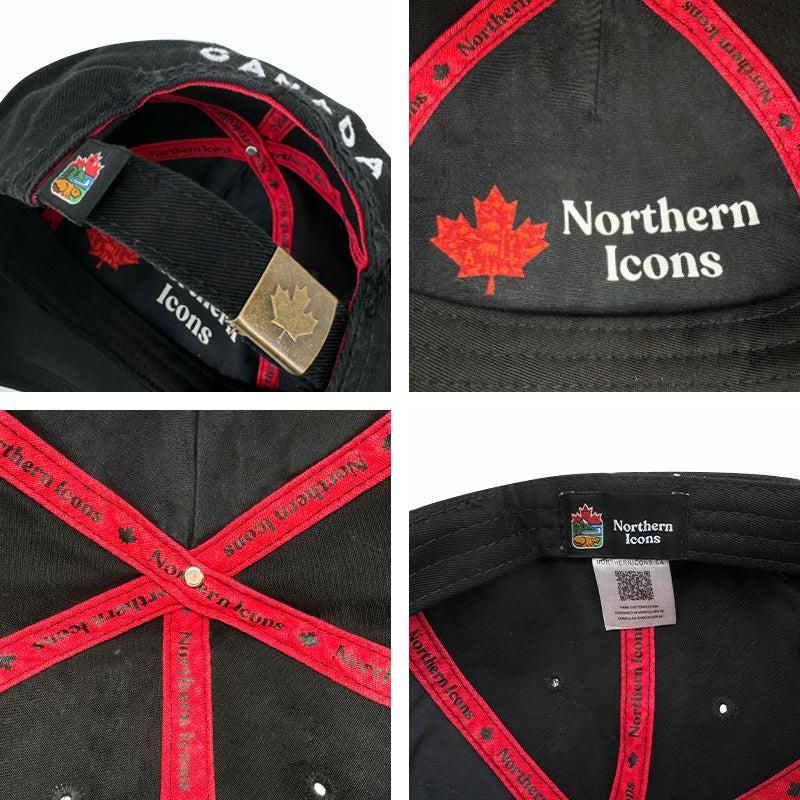 Toronto Black Multi-Patch Casual Classic Cap