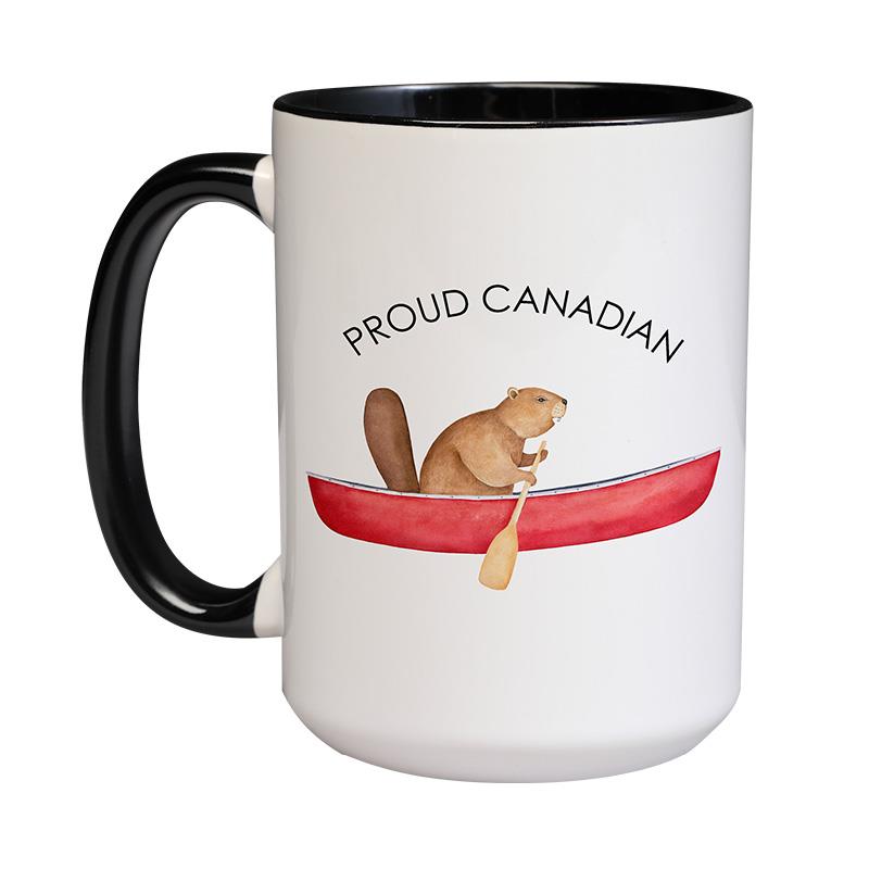 Proud Canadian Beaver 15oz Mug