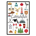 Canadian Icons Tea Towel